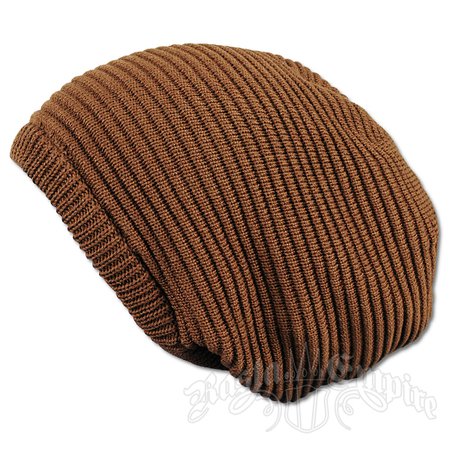 Oversized Beanie Cap - Brown | Rasta Hats @ RastaEmpire.com