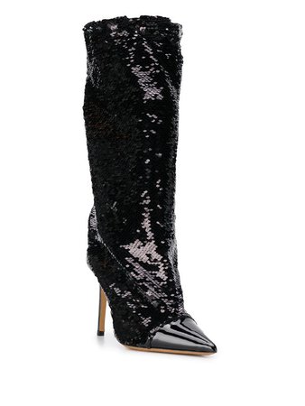 Alexandre Vauthier Laura 100mm Sequinned Boots - Farfetch