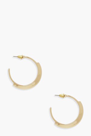 Simple Chunky Hoop Earrings | Boohoo