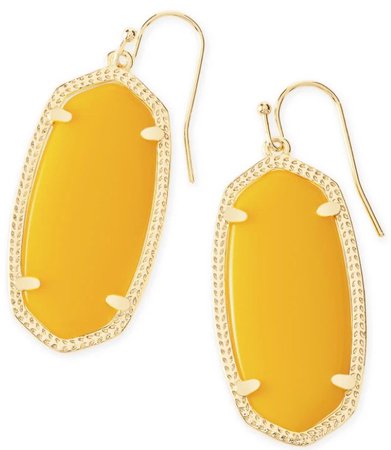 Kendra Scott yellow Elle earrings