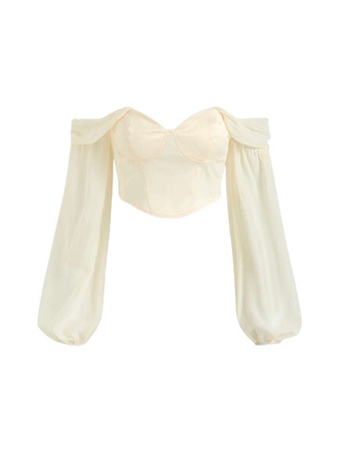white corset blouse