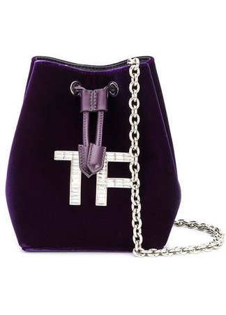 Tom Ford Small Purple Velvet Bag