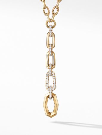 Stax Chain Link 18K Gold Y-Necklace with Diamonds