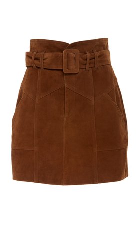 Claire Belted Suede Mini Skirt by Marissa Webb | Moda Operandi