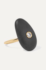 Alice Cicolini | Candy 14-karat gold, enamel and morganite ring | NET-A-PORTER.COM