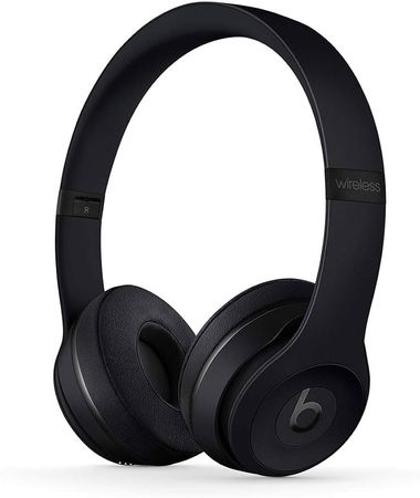 Amazon.com: Beats Solo3 Wireless On-Ear Headphones - Apple W1 Headphone Chip, Class 1 Bluetooth, 40 Hours of Listening Time, Built-in Microphone - Black (Latest Model) : Electronics