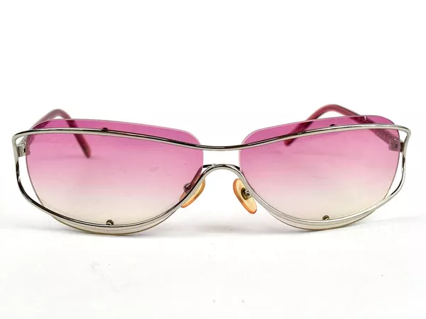Chanel Chanel Silver Pink Tinted Sunglasses | Heroine