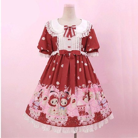 strawberry lolita dress - Pesquisa Google