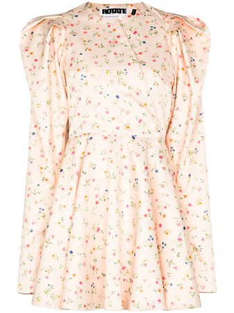 ROTATE Pauline floral-print Mini Dress - Farfetch
