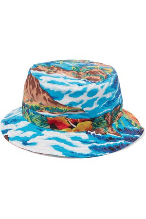 R13 | Printed cotton-twill bucket hat | NET-A-PORTER.COM