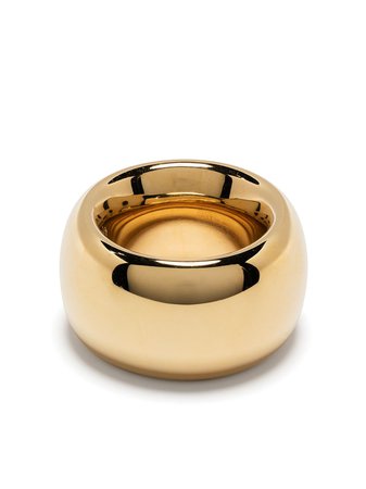 Bottega Veneta high-shine Thick Band Ring - Farfetch