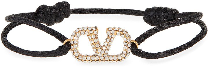 VLOGO Signature Pave Cord Bracelet