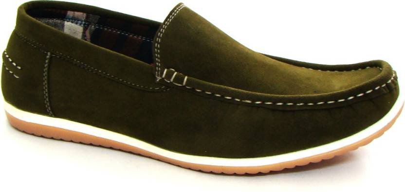 ASM Olive Green Loafers For Men - Buy Green Color ASM Olive Green Loafers For Men Online at Best Price - Shop Online for Footwears in India | Flipkart.com