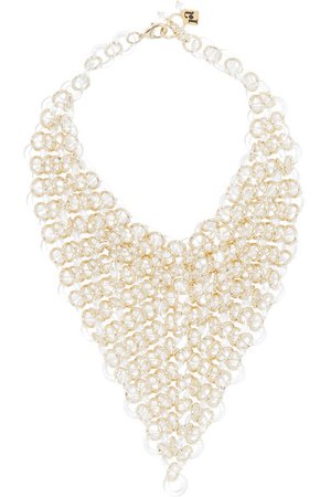 Rosantica | Sound gold-tone and resin necklace | NET-A-PORTER.COM