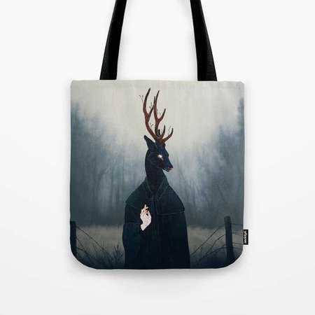 deep forest saint tote bag society6