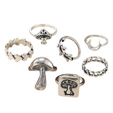 Mushrooms Ring Set | BOOGZEL APPAREL 🍄 – Boogzel Apparel