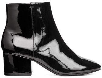 Zipped ankle boots - Black