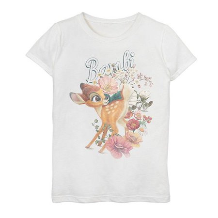 Disney's Bambi Girls 7-16 Vintage Floral Poster Graphic Tee
