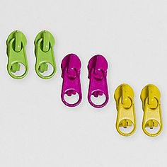 Neon Zipper Clip On Earrings Set of 3 Claire's (24) Pinterest