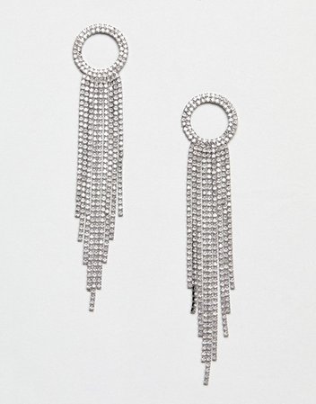 DesignB London crystal drop statement earrings | ASOS