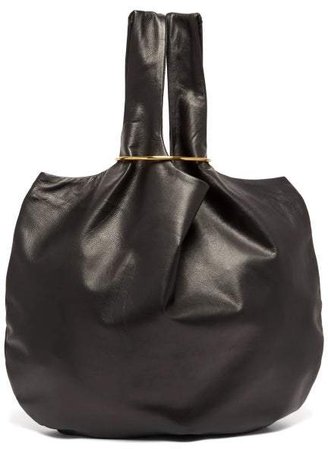 Albus Lumen - Sensillo Jumbo Leather Bag - Womens - Black