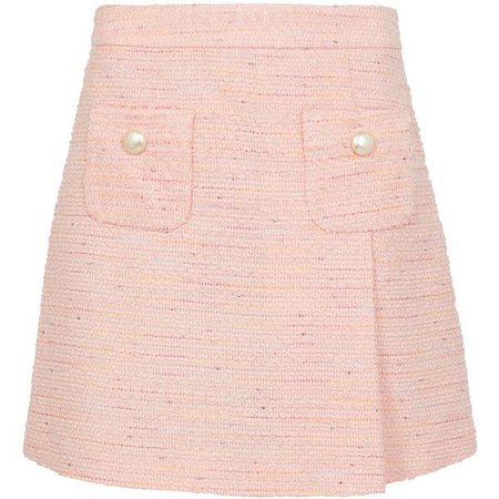 Pink Tweed Skirt