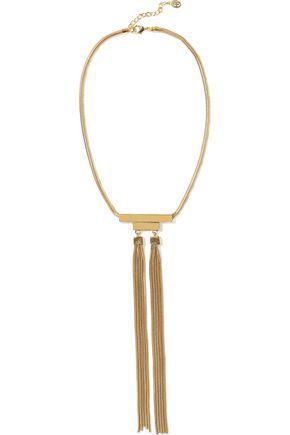 Gold-tone bead and stone necklace | ROSANTICA | Sale up to 70% off | THE OUTNET
