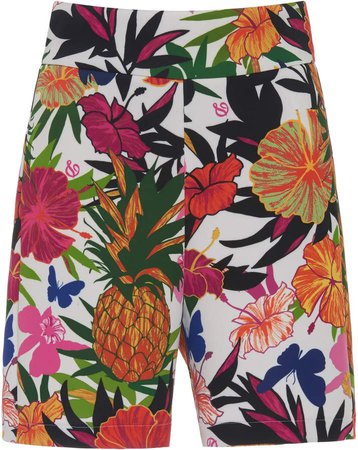 Dundas High-Rise Floral Shorts Size: 38