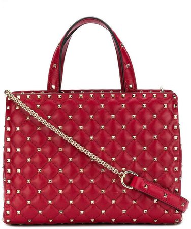 Rockstud quilted tote
