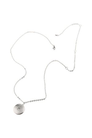 Star Brushed Silver Locket Necklace | Silver Jewellery | ISHKA