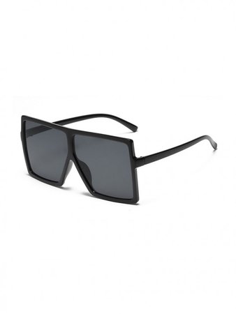 [40% OFF] [HOT] 2020 Oversized Gradient Square Sunglasses In BLACK | ZAFUL