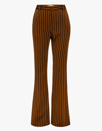 Liberation Stripe Pant - Chestnut - Whats New - Womens - Superette | Your Fashion Destination.