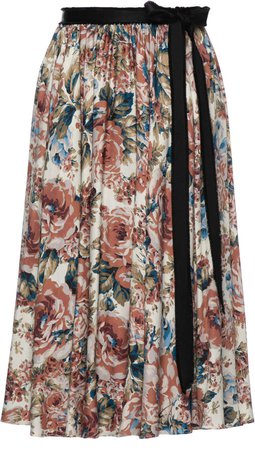 Lena Hoschek Addiction Floral Midi Skirt Size: XS