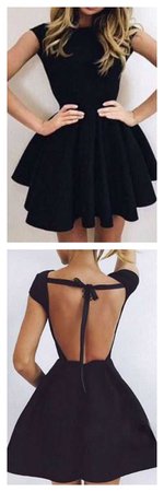 Cute black homecoming dresses, backless party dresses, short prom dresses · DestinyDress · Online Store Powered by Storenvy