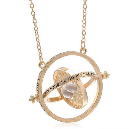 Harry Potter Time Turner Hermione Granger Rotating Necklace | Funky Toys