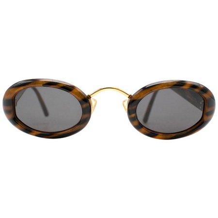Christian Dior Vintage Oval Sunglasses For Sale at 1stdibs