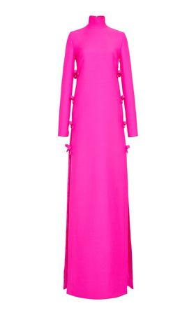Bow-Detailed Wool-Silk Gown By Valentino | Moda Operandi