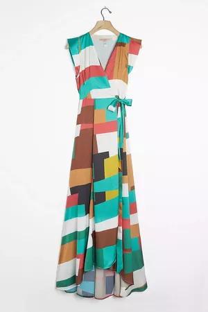 Alfonsine Wrap Maxi Dress | Anthropologie