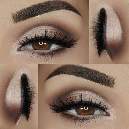 Brown & Nude Smokey Eye Makeup
