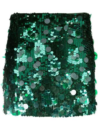 P.A.R.O.S.H. high-waisted sequin-embellished Skirt