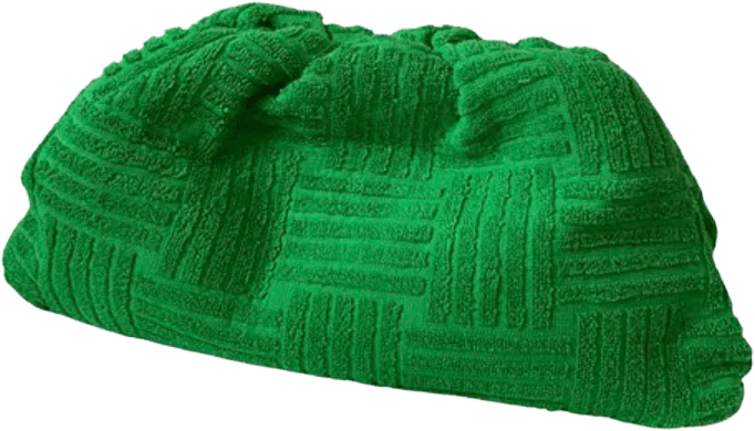 green clutch bottega