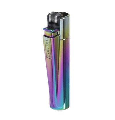 rainbow metal clipper lighter