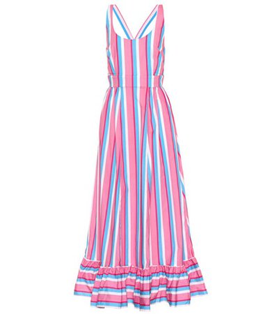 Eunice striped stretch cotton dress