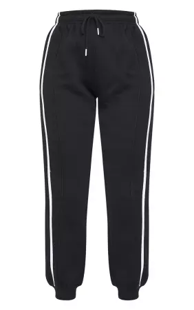 black sweatpants w/white strips