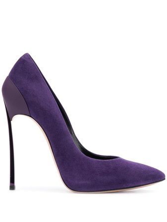 Purple Casadei Pointed Stiletto Pumps | Farfetch.com