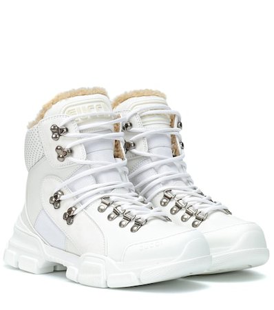 Flashtrek high-top leather sneakers