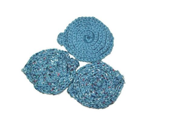 Spiral Scrubbies Body Scrubber Or Dish Scrubber Set Of 3 | Etsy