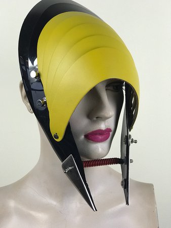 yellow + black headpiece | Hi Tek Webstore