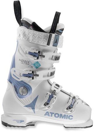 White Atomic Ski Boots