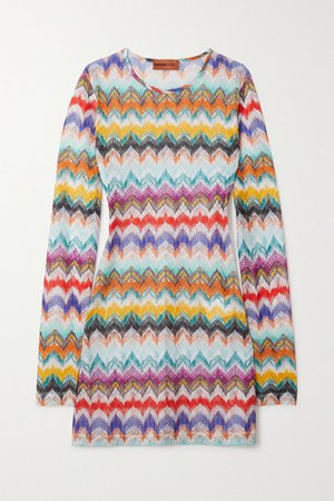 White Mare crochet-knit mini dress | Missoni | NET-A-PORTER
